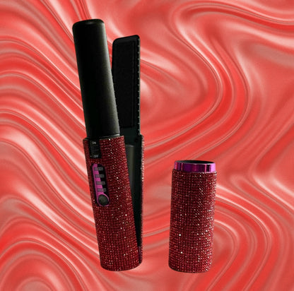 2-in-1 Draadloze Glitter Stijl & Krultang