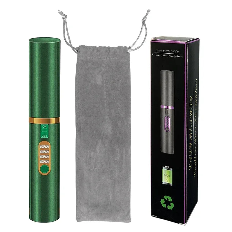 2-in-1 Draadloze Glitter Stijl & Krultang