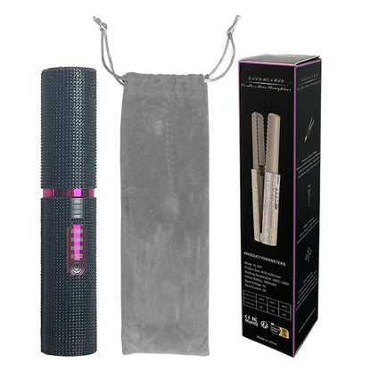 2-in-1 Draadloze Glitter Stijl & Krultang