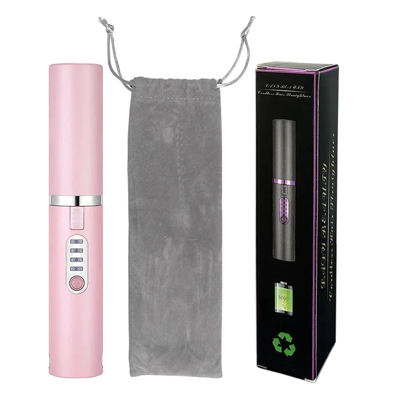 2-in-1 Draadloze Glitter Stijl & Krultang